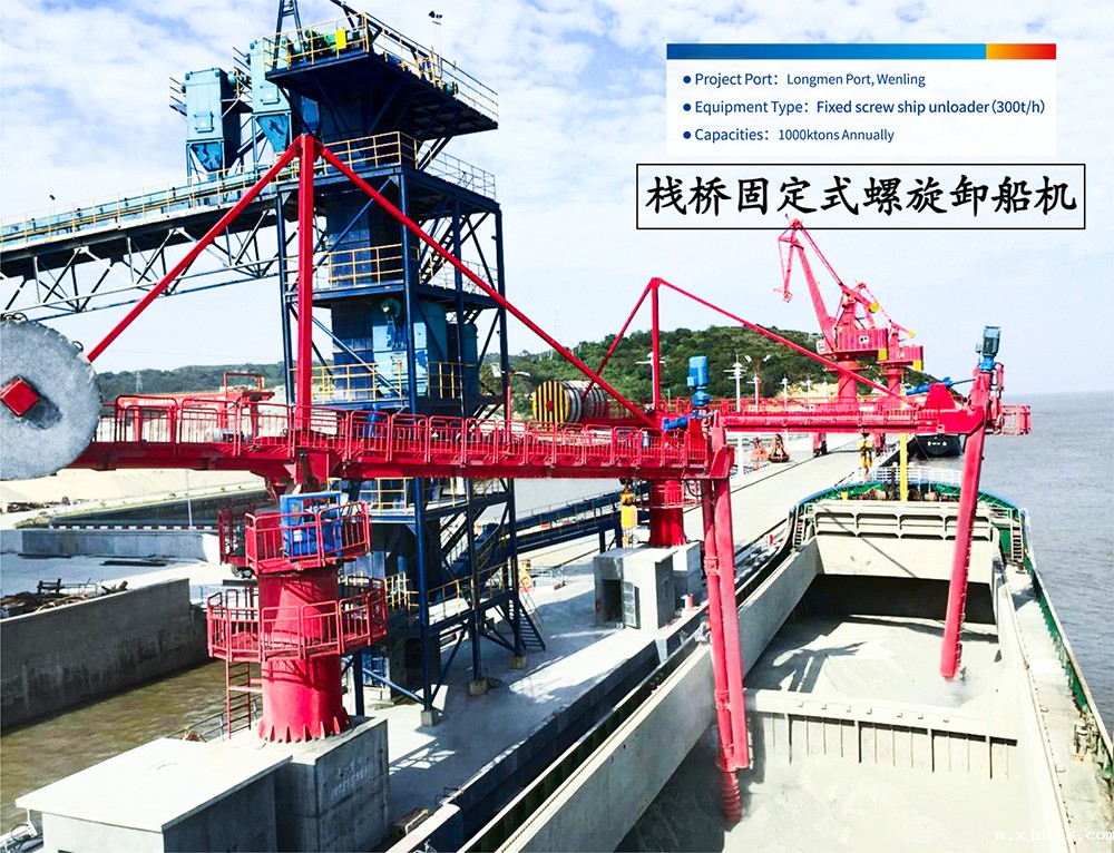 栈桥固定式螺旋卸船机